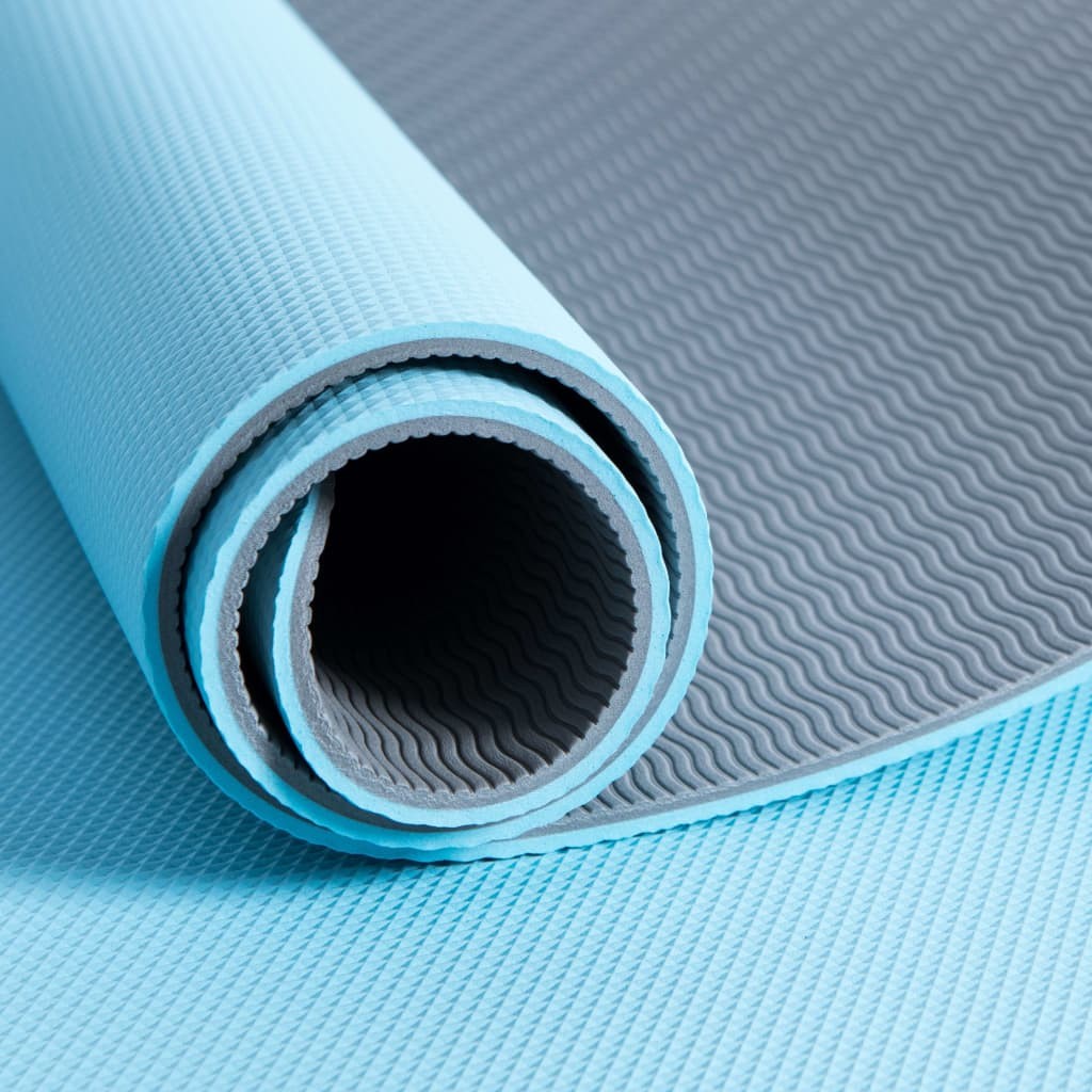 Pure2Improve Yoga Mat 173x58x0.6 cm Blue and Grey